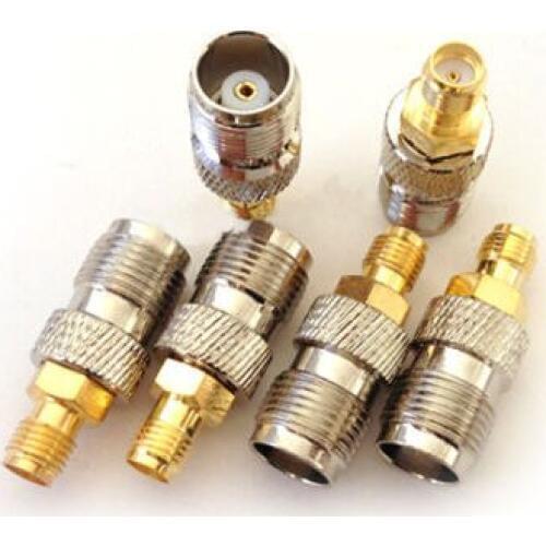 Rf Electrical Wire Terminal Copper Alloy Connector Sma-tnc Adapter Tnc Female to Sma Female Straight for Wireless Antenna