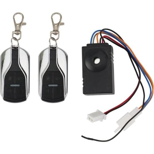 Ebike Alarm System 36V 48V 60V 72V with Two Switch for Electric Bicycle/Scooter Ebike/Brushless Controller