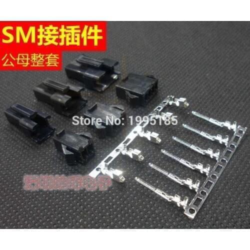 SM2.54 Kits 25 sets Kit 2p 3p 4p 2.54mm Pitch Female and Male Header Connectors Adaptor