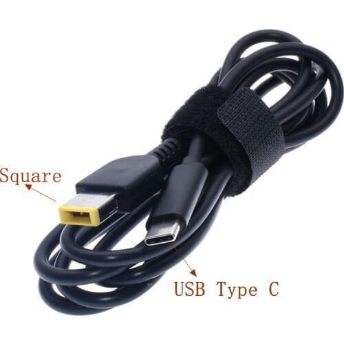 USB 3.1 Type C Charging Cable Cord Angled PD Emulator Trigger Dc Plug Laptop Power Adapter for Lenovo Thinkpad X1 Carbon Yoga 13