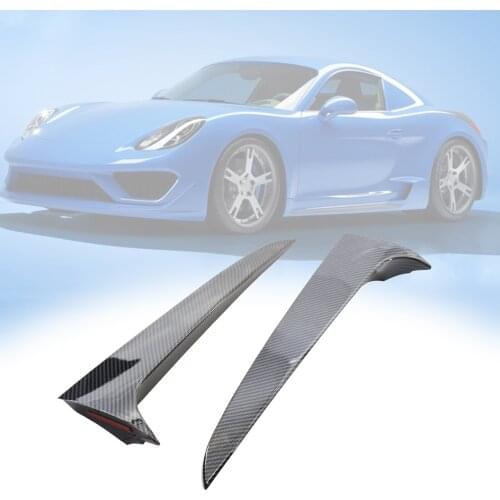 2pcs Rear Window Spoiler Side Wing Cover Trim For BMW X3 F25 2011-2017 Black