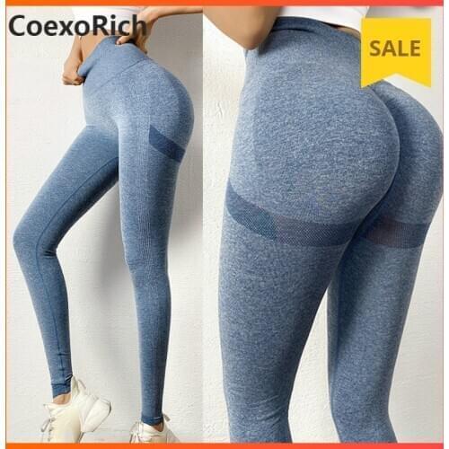 Women Sports Yoga Pants High Waist Workout Gym Sport Leggings Fitness Legging Striped Seamless Running Tights Woman Gymwear