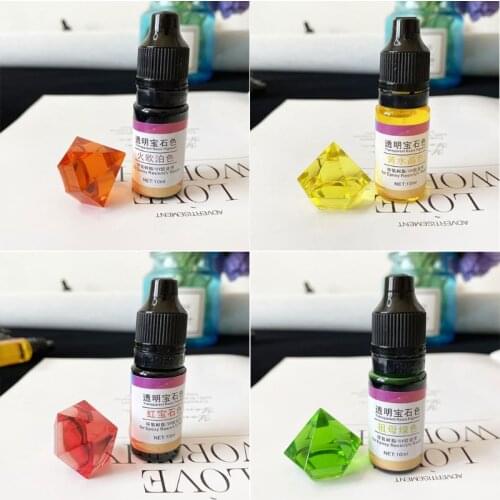 12 Colors Epoxy Resin Pigment Liquid Resin Colorant Pigment Resin Colorant Dye Resin Jewelry Making Art Crafts Tools X4YA