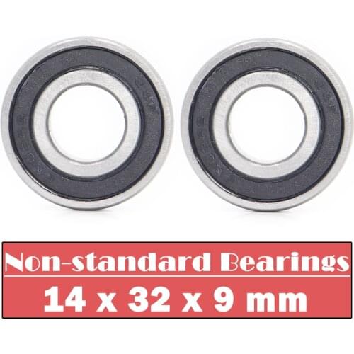 14329 Non-standard Ball Bearings ( 2 PCS ) Inner Diameter 14 mm Outer Diameter 32 mm Thickness 9 mm Bearing 14*32*9 mm