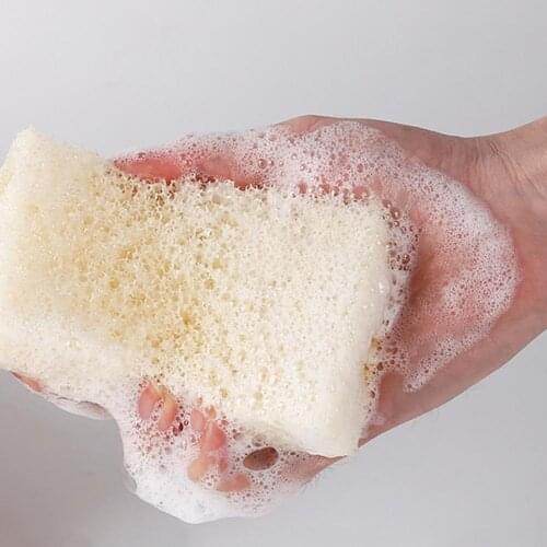 2pcs Artificial Loofah Luffa Loofa Non-stick Oil Cleaning Scrub Sponge with Good Detergency for Kitchen, Dishes, Bathroom