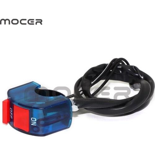 3Wires Universal Motorcycle Handlebar Flameout Switch ON OFF Button for Moto Motor ATV Bike DC12V/10A Black