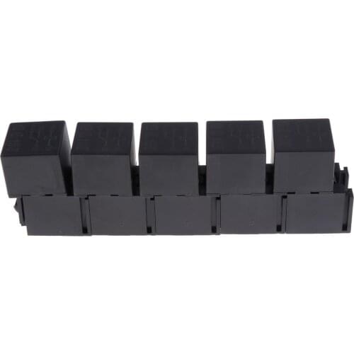 5pcs 80A 5Pin DPDT Relay Socket Holder Car Truck Automotive Electronic Parts