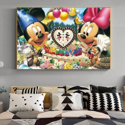 Diy 5D Diamond Painting DISNEY Mickey Series Full Square Diamond Embroidery Home Decor Mosaic Needlework Home Decor Gift