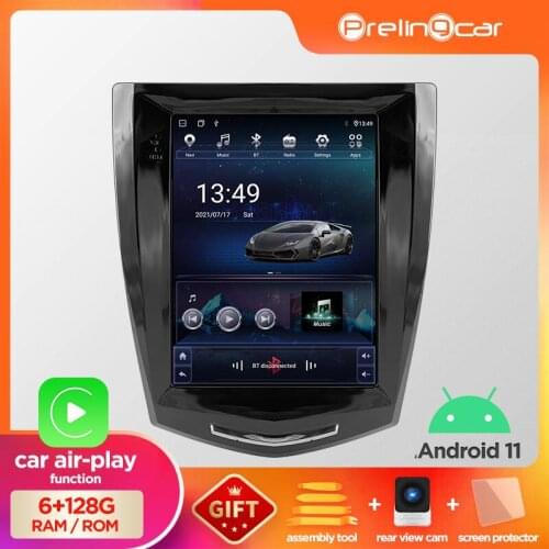 4G LTE Vertical screen for Cadillac ATS RTX SRX android 10.0 system navigation stereo car multimedia video radio player