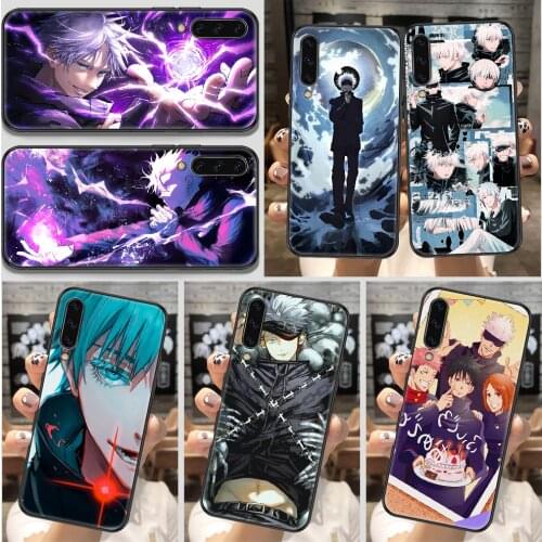 Satoru Gojo Jujutsu Kaisen Anime Phone Case For Samsung Galaxy A 10 12 20E 21S 30 32 40 50 51 52 70 71 72 5 6 7 2016 2018 black