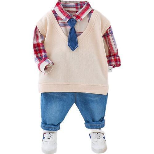 Kids Fashion Brand Clothes Baby Cotton Full Sleeve Coat Pants 2pcs/set Toddler Tracksuit Autumn Children Boy Girl Clothing Sets