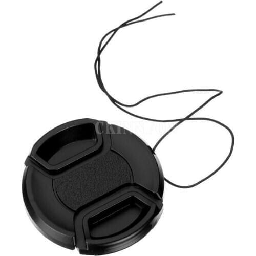 DHL 400PCS Size 49mm - 82mm Snap-On Lens Front Camera Lens Cap Cover for Canon Nikon Sony Alpha DSLR Lens Protector