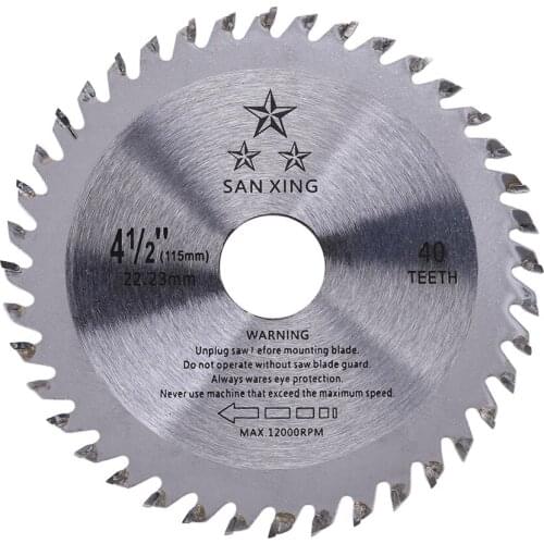 4.5 inch 40T Circular Saw Blade Wood Cutting Disc Metal Chipboard Cutter Multitool Power Tool for Makita Angle Grinder