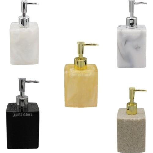 Resin Soap Shampoo Dispenser Bath Liquid Body Lotion Pump Bottle/Jar VARIOUS for Home Bathroom Kitchen Shop Office Toliet