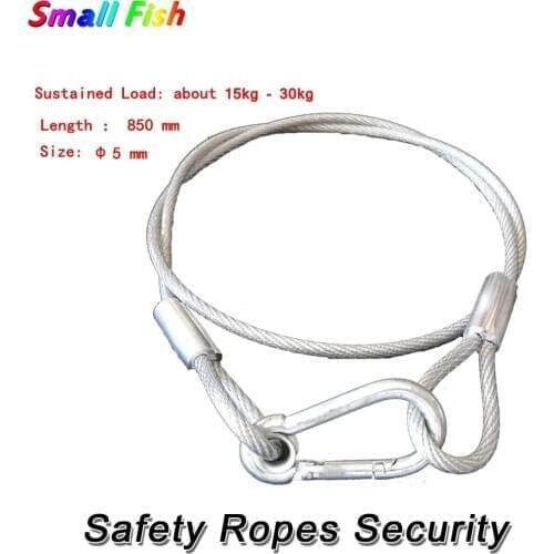High Quality 85cm Long Safety Cable Steel Wire Stage Light Safety Ropes Equipment For Bar Disco DJ LED Moving Head Par Light