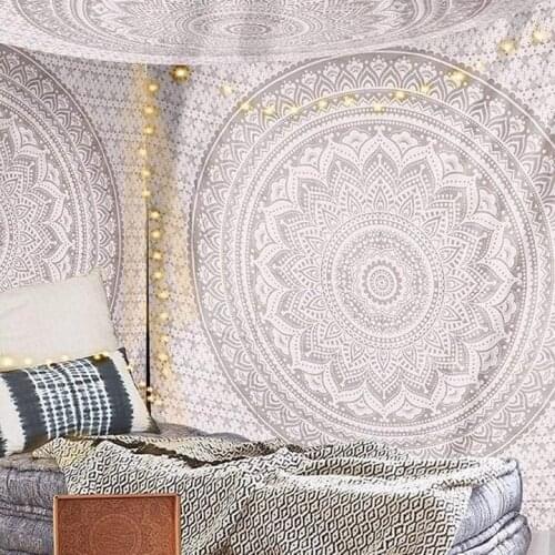 Wall Tapestry for Bedroom Aesthetic Tapestry Hippie Boho Tapestry Indie Tapestry Bohemian Mandala Tapestry India Bedroom Decor