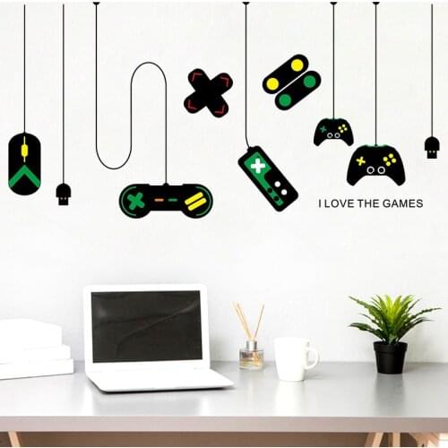 80*140cm Game Machine Wall Stickers Game Handle DIY Wall Art Decal Decoration for Boys Girls Children Bedroom Home Decor