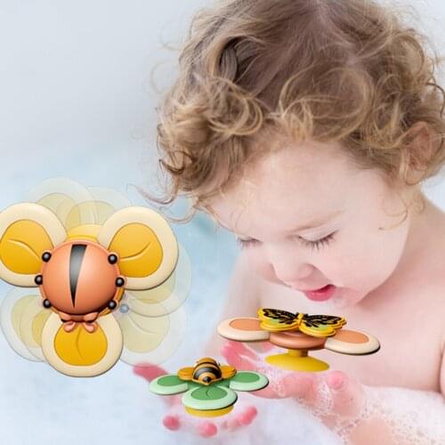 3pcs Animal ning Top Toys, Sucker Suction Cup, Baby Kids ner Rattles, Baby Shower Toy Bath Toys