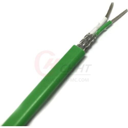 K Type PVC Insulated Tinned Copper Mesh Shielded KVPV-IEC-CH 2*7*0.3mm Thermocouple Wire