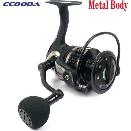 ECOODA EBH II 1000 1500 2000 3000 4000 4500 5000 Spinning Reel Drag Power 3-10kg Saltwater Fishing Reel Metal Reel