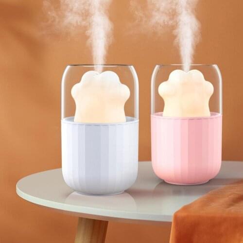 300ML Mini Air Cartoon Humidifier Cute Rabbit USB Aromatherapy Essential Oil Diffuser Colorful Luminous Car Office Air Purifier
