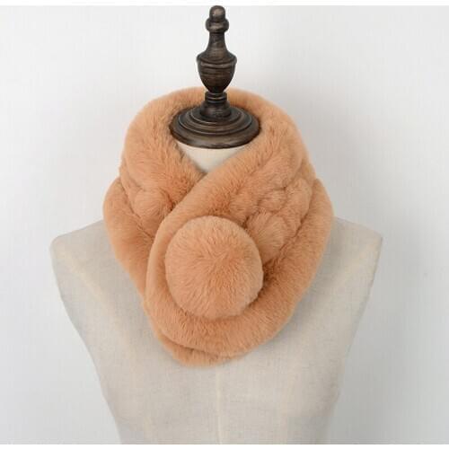 New Luxury Winter Faux Fur Collar Coat Women Scarf Warm Hairy Soft Shawl Hooded Fur Decor Multi Color Female Fur Scarves