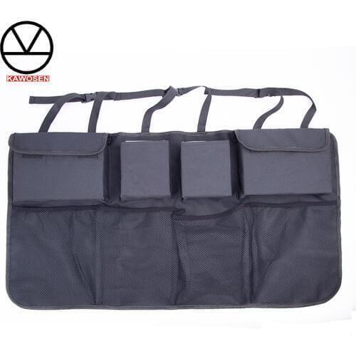 Car Trunk Organizer Adjustable Backseat Storage Bag Net High Capacity Multi-use Oxford Automobile Seat Back Organizers Universal
