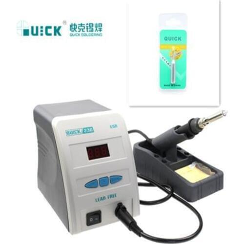 Original QUICK 236 High-Frequency Soldering Station Lead - Free Digital Soldering Iron 90W 220V