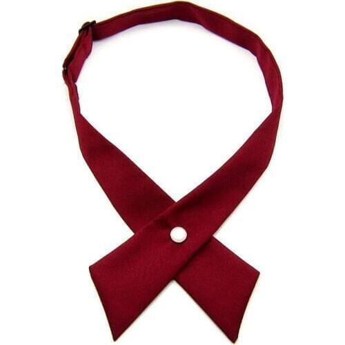 Adjustable Cross Bow Ties For Men Casual Solid Color Business Necktie Formal Dress Men Wedding Metal Collar Cravat Bow Tie