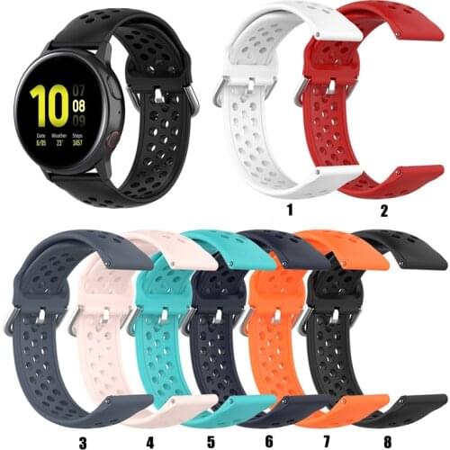 20MM 22MM Silicone Replacement Watch Strap For Xiaomi watch color for Samsung Galaxy watch42MM Wristband for Huawei GT2 46MM