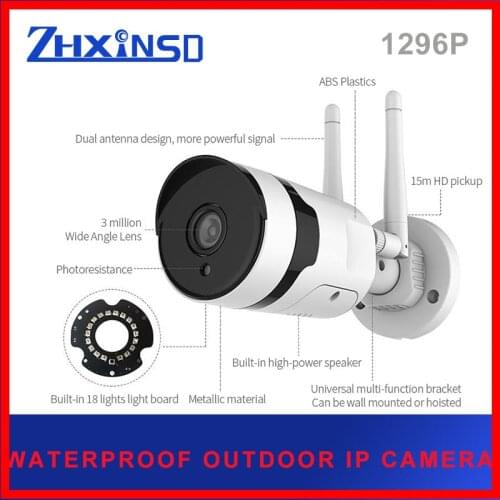 ZHUHUIFEI 3MP Wifi Surveillance Camera System P2P NVR security protection waterproof CCTV Outdoor sistema de vigilancia