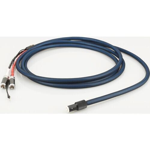 High Quality VIBORG LC800 Tonarm Cable 5 Pin DIN & RCA Phono Turntables Analog Cable with OFC silver plated cable