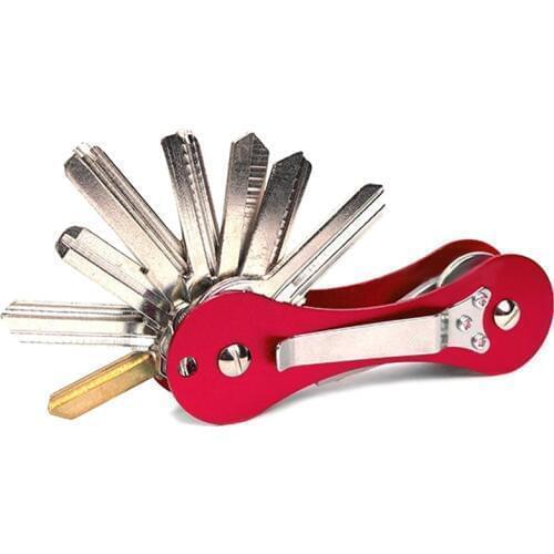 High QualitId Key Wallet Smart keychain Key Ring Wallets Portable Compact Aluminum key clip Multi-functional Smart Clip