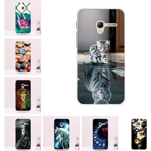 Back Cover For Alcatel POP 3 5.0 3G OT5065 Case Silicone TPU Phone Cases Ultra Thin Cute Cat 3D Pattern Shell Animal Fundas
