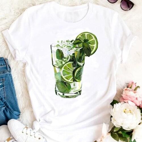 2021 Women Summer Clothing Vacation Beach Cartoon Clothes Tshirts Cartoon Fashion Stylish T Top Lady Print Tee T-Shirt