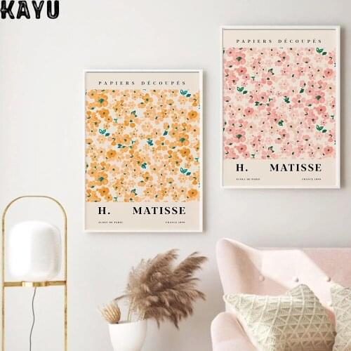 Abstract Flower Market Vintage Minimalist Wall Art Canvas Painting Nordic Posters And Prints Wall Pictures For Living Room Decor