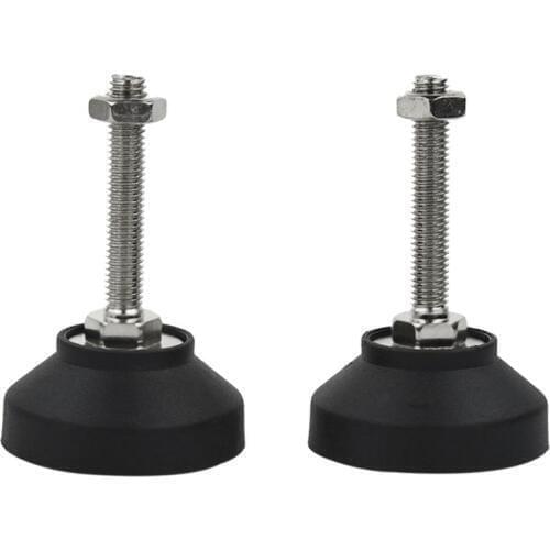 Promotion! 2Pcs Adjustable Threaded Pole Leveling Foot Furniture Glide M8x50mm