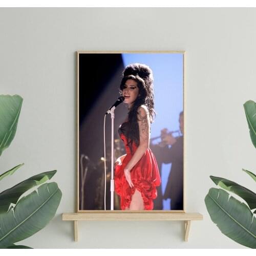 Amy Winehouse singer Star Art Silk Fabric Poster Prints Home Wall Decor Painting