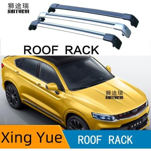 2Pcs Roof bars For Geel yxing yue suv Tugella 2019+ Aluminum Alloy Side Bars Cross Rails Roof Rack Luggage shayu