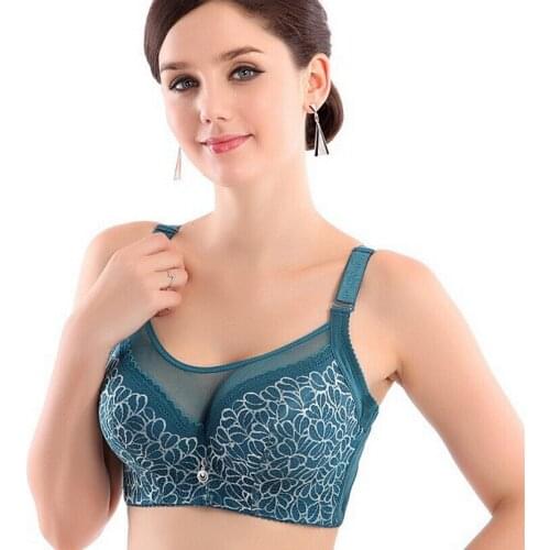 Plus size bras push up bra fashion Underwire style lace sexy underwear for women bra 36-44 CD cup sutian bralette lady