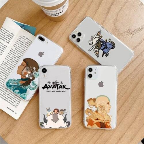 Avatar the Last Airbender anime Phone Case Transparent soft For iphone 5 5s 5c se 6 6s 7 8 11 12 plus mini x xs xr pro max