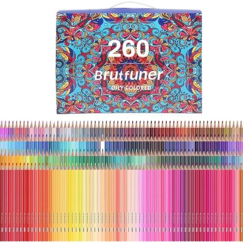 Colouring Pencils, 260Pcs Professional Drawing Pencils, Oil-based Pencil Set, for Kids & Adults Sketching, Doodling, Painting