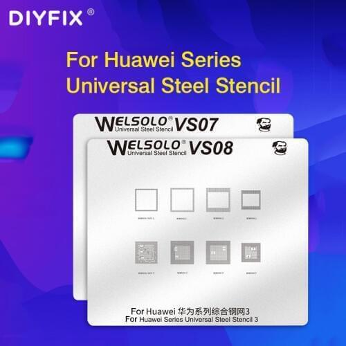 DIYFIX Universal IC Chip Ball BGA Stencil Plant Tin Soldering Net For Huawei P30 Mate20 Series Phones Motherboard repair Tool