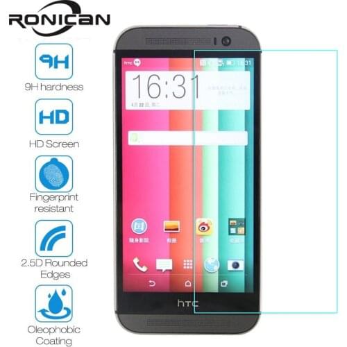 For HTC One M8 Dual Sim Tempered Glass Screen Protector 0.26MM 9H Safety Protective Film On M8i Eye M8Ew M8d M8s M8si M8t M8x