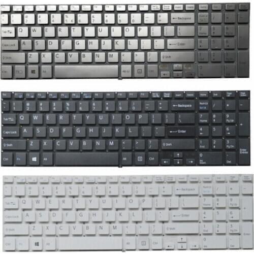 NEW English laptop Keyboard for Sony VAIO SVF15 SVF152 SVF153 SVF154 9Z.NAEBQ.00R SVF15N17CXB AEHK97001103A