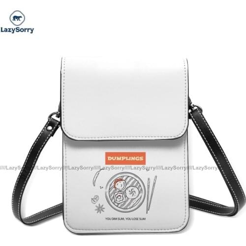 Dumpling Shoulder Bag Office Student Mobile Phone Bag Fashion Funny Leather Bags