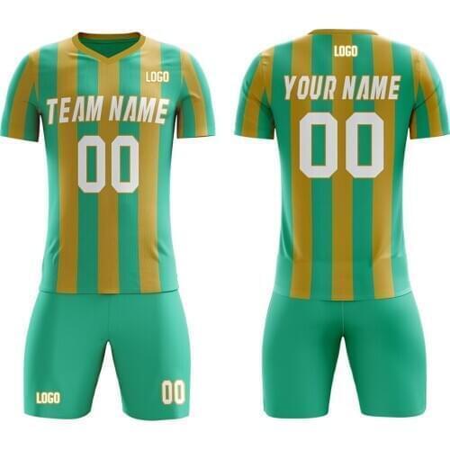 2021 Hot Soccer Jersey and Shorts Custom Heat printing Team Name/Number Soccer Outfits Mens Absorbent Soft Sportswear Any Color