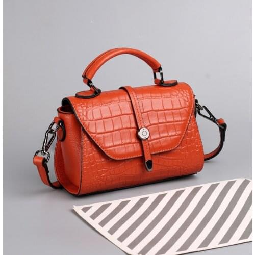 New Luxury Handbag Women Stitching Wild Messenger Bags Designer Brand Genuine Leather Shoulder Bag Female Ladies Totes