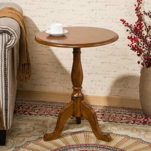 European simple round table small round table American coffee table small round table flower table round small tea table creativ