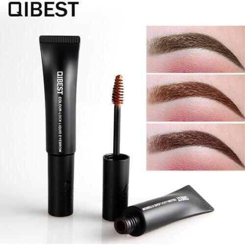QIBEST 4-color waterproof long-lasting eyebrow cream professional non-fading eye styling professional makeup makeup tool